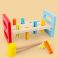 thumbnail image 2 of KAKOWELY Wooden Pounding Toy for Kids Use Assorted Color ABS Material Cognitive Plaything Lightweight Portable 1 Set,7.87"X3.94"X3.94", 2 of 5