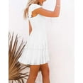 thumbnail image 2 of Sherrylily Summer Women Ruffle Dresses Elastic Empire Waist A-line Layered Swing Flowy Mini Dress, 2 of 4