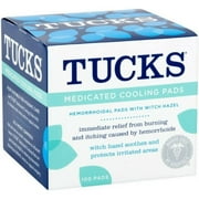 TUCKS Medicated Cooling Pads 100 Each (Pack of 5)