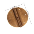 thumbnail image 2 of PENIKOKO 2Ud Bisagras De Latón Para Muebles Estilo Chino Con Resistente Y Pasador Inoxidable, 2 of 7