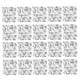 thumbnail image 4 of 20 Unids s Calcomanías s Autoadhesivos Arte Mosaico cinturo Línea Etiqueta gris, 4 of 7