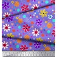 thumbnail image 3 of Soimoi Purple Cotton Duck Fabric Flower Artistic Print Fabric by Yard 56 Inch Wide, 3 of 3