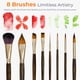 thumbnail image 4 of Set Profesional de 8 Pinceles para Acuarela Nicpro, 4 of 7