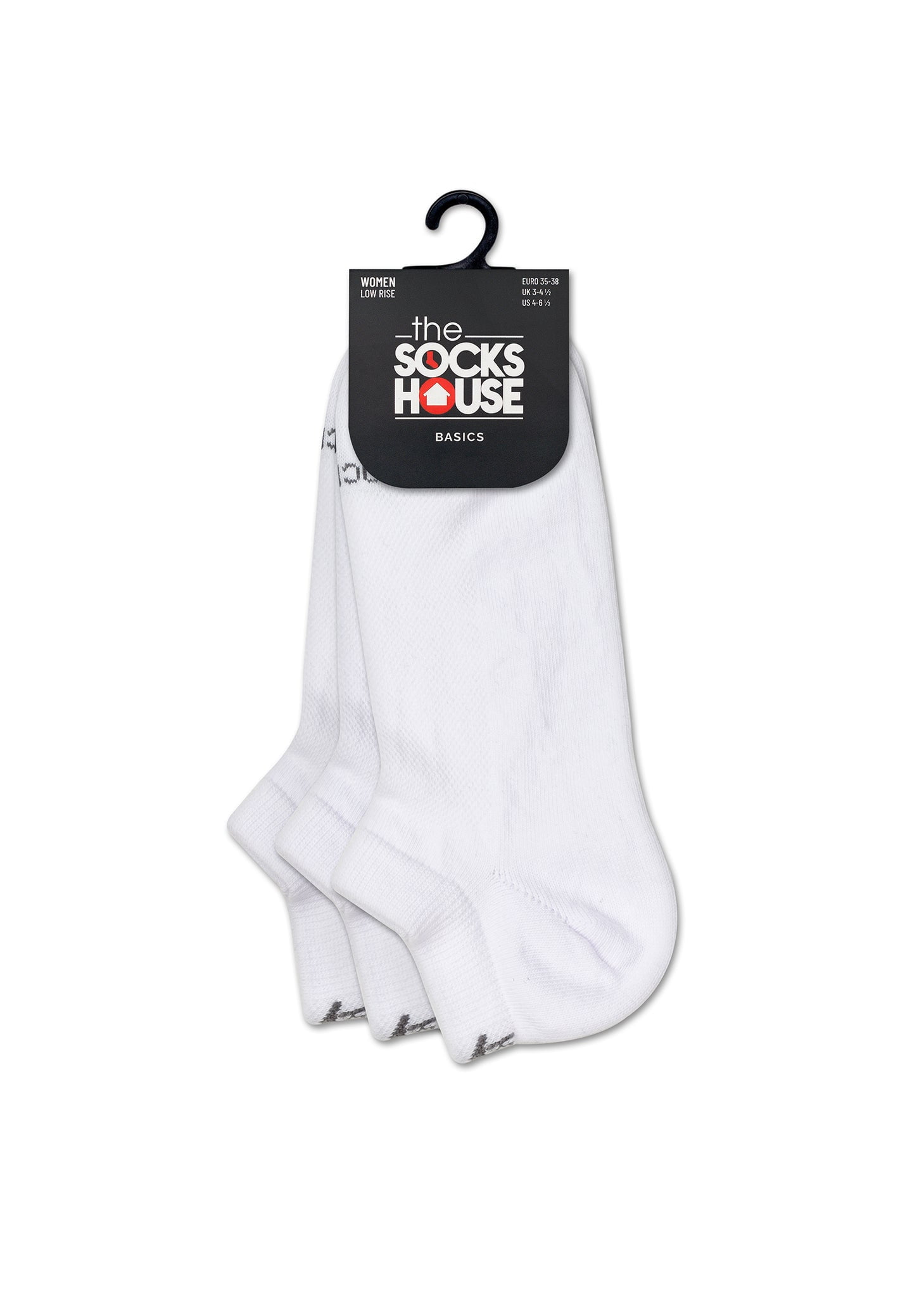 Basic White Trainer Socks with 3 Pairs - Walmart.com