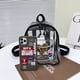 thumbnail image 2 of Mochila Mochila Bolso Mochila transparente Carta Amor PVC Mujeres Moda Estudiantes Hombro Mochilas escolares, 2 of 9