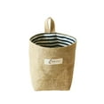 thumbnail image 1 of Cateissary Cesta de almacenamiento para colgar en la cocina del hogar, soporte organizador para libros, bolsas para artículos diversos Almacenamiento y organización del hogar Raya azul oscuro, 1 of 6