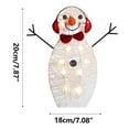 thumbnail image 3 of Lit Snowman Outdoor Yard Decoration with 20 Warm White Battery Operated LED Lights for Christmas Holiday Festive Display, 3 of 3