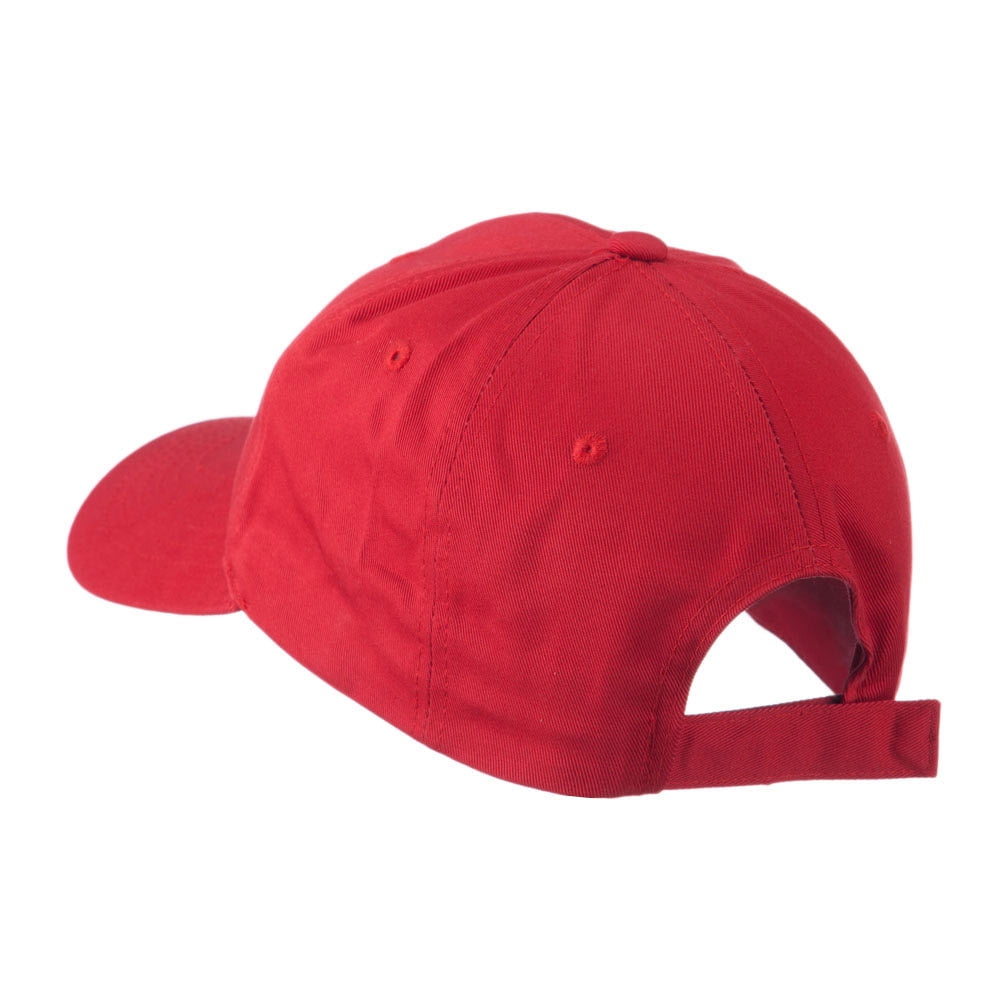 USA State Flower Texas Bluebonnet Embroidered Cap - Red OSFM