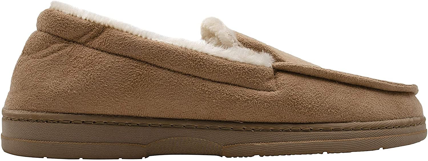 Gold Toe Microsuede Faux Fur Lining House Shoes, Beige (Men's) - image 1 of 4