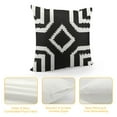 thumbnail image 4 of Nawypu  Boho Throw Pillow Covers Square Geometry Black and White Decorative Pillow Covers for Couch Sofa Bed Decor Cushion Covers (Black), 4 of 5