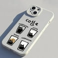 thumbnail image 6 of Designed for iPhone Case,Cute Cartoon Coffee Cup Camera Lens Protection Shockproof Protective Cover Phone Case (iPhone 14 Pro Max,White), 6 of 7
