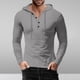thumbnail image 1 of pstuiky camisetas de manga larga para hombre, Sudadera con capucha de manga larga con cordón y capucha holgada, informal, deportiva, a la moda para hombre camisetas de hombre xl, 1 of 6
