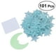 thumbnail image 2 of 101 pegatinas de estrellas 3D con luna y estrellas brillantes, decoración para dormitorio y fiesta (azul claro), 2 of 6