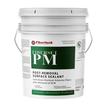 Fiberlock Fiberset PM Post-Removal Surface Sealant, White, 5 Gallon