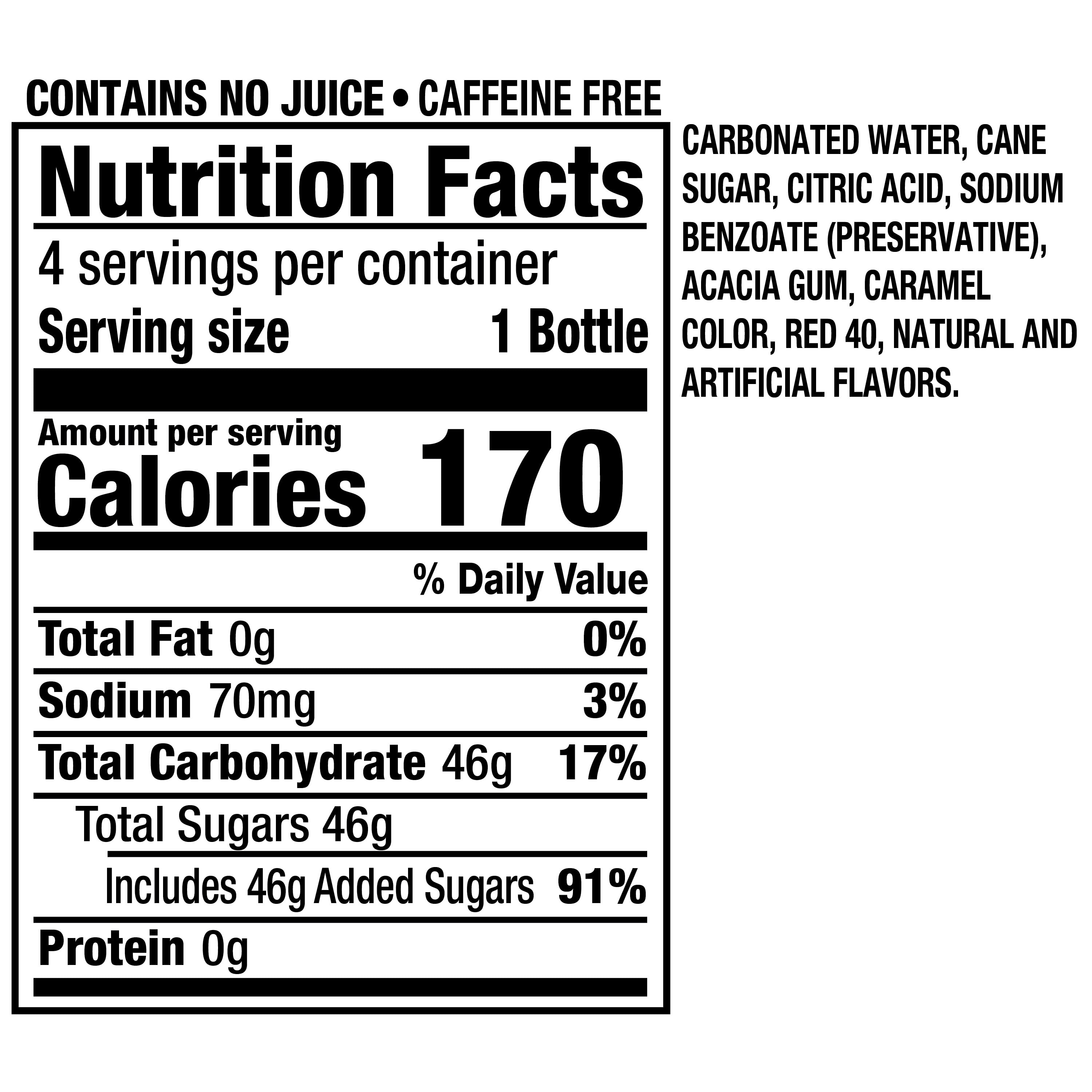 (3 pack) Crush Strawberry Soda Made with Sugar, 12 fl oz glass bottles, 4 pack