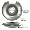 Range Kleen Style D Heavy Duty Chrome Drip Pans and Trim Rings Set, 8