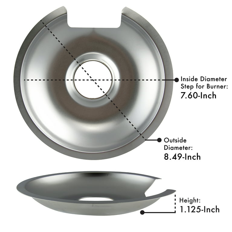 Stove Burner Drip Pans For Electric Stove Top - Perfectly Fit
