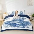thumbnail image 2 of Erosebridal Sailboats Duvet Cover Full,Sea Waves Seagull Bedding Sets Full Size,Sea Anventure Theme Comforter Cover Full For Teens,Ultra Soft Room Decoration Reversible,3 Pieces（No Comforter）, 2 of 7