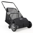 thumbnail image 4 of 21-Inch Push Lawn Sweeper, Heavy Duty Leaf Collector Manual Leaf Sweeper Walk-Behind Grass Collector for Lawns,, 4 of 19