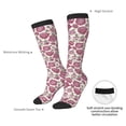 thumbnail image 5 of Picia Women Crew Soft Moisture-wicking Socks Rose Flowers Pattern Design Cotton Socks, One Size fit All, 5 of 9