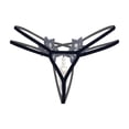 thumbnail image 5 of Asgosdo Womens Panties Black Low Rise Underwear Breathable T-back Thongs Panties, 5 of 5