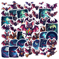 thumbnail image 2 of 50pcs Fantasy Dragon Stickers Castle Tower Mysterious Sticker Decals Water Bottle Laptop Phone Notebook Holiday Gift Decor, 2 of 3