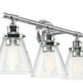 thumbnail image 5 of Globe Electric Parker 4-Light Chrome Vanity Light with Clear Glass Shades ,51446, 5 of 8