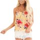 thumbnail image 3 of Camiseta sin mangas con borde de encaje sin mangas con estampado de cuello redondo para mujer Fridja gh335, 3 of 9