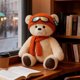 thumbnail image 5 of Juguetes de piscina, juguetes para bebés, juguetes para niños pequeños, osito de peluche clásico con capucha, oso marrón con peluche suave coleccionable para regalo de Navidad, osito de peluche artesa, 5 of 8