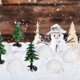 thumbnail image 2 of 1 Juego de modelos de iglú, modelos de casas de hielo, figuras de iglú, Mini árboles de Navidad, juego de simulación, decoraciones navideñas, 2 of 5