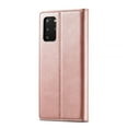 thumbnail image 4 of LC.IMEEKE Leather For Samsung Galaxy S20 5G Case, Flip Wallet Leather Case with Card Holder Magnetic Closure Shockproof Kickstand Protective Phone Cases Cover For Samsung Galaxy S20 5G,Rose Gold, 4 of 10