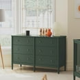 thumbnail image 3 of DaVinci Frem 6-Drawer Dresser in Forest Green, 3 of 5