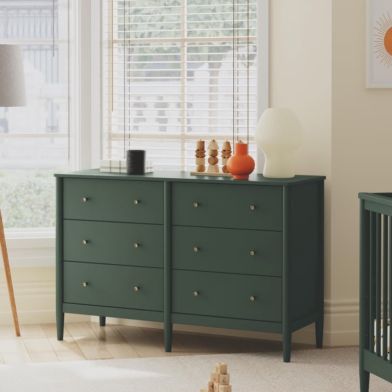 DaVinci Frem 6-Drawer Dresser, Forest Green