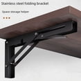 thumbnail image 1 of Soporte plegable Billy en forma de L de acero inoxidable engrosado Soporte triangular de nueve marcos Soporte para pared divisoria, 1 of 4