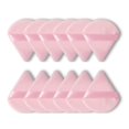 thumbnail image 1 of 12-Pack Triangular Powder Puffs — Velvety-Soft Setting Puffs (Face-Specific) | Reusable Wedge-Shaped Beauty Sponges (Ideal for Contouring & Blush),Pink, 1 of 7