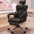 thumbnail image 2 of Fashion Swivel Office Chairs Organizer Gamer Leather Elastic Lounge Work Chair Professional Design Silla Plegable Furnitures My Lux Decor Round, 2 of 34