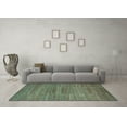 thumbnail image 3 of Ahgly Company Indoor Square Abstract Light Blue Modern Area Rugs, 7' Square, 3 of 4