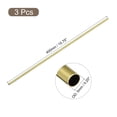 thumbnail image 2 of Uxcell 3Pack 5mm x 0.2mm x 400mm Seamless Straight Brass Tube for Industry DIY Projects, 2 of 6