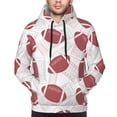 thumbnail image 4 of Hoodies for Men - cute American football field vintage Long Sleeve Comfrt Men'S Fashion Hoodies & Sweatshirts, Sweatshirts for Men Hoodies Pullover Clothing Clothes with Pouch, 4 of 7