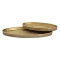 thumbnail image 3 of Elk Home Oval Pebble Traditional Aluminum Tray in Antique Brass Finish, 3 of 3
