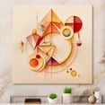 thumbnail image 2 of Designart Orange And Yellow Geometric Abstract II Canvas Wall Art, 2 of 5