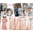 thumbnail image 6 of Oudiya Women Satin Nightgown Pleated Loose Sleepwear Elastic Neckline Short Sleeve Sleep Dresses, S-4XL, 6 of 6