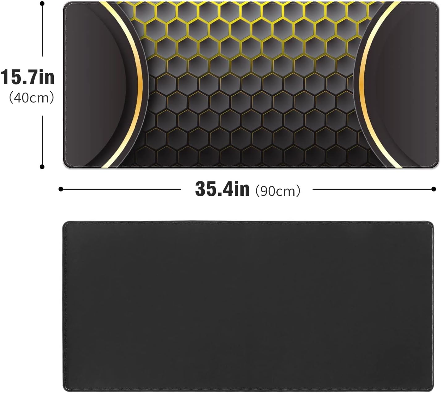 Metal Honeycomb Desk Mat, Desk Accessory, Cute Workspace, Trendy Workspace, Trendy, 35.4x15.7in Large Gaming Mouse Pad, Cute Desk Topper, Pretty Desk Pad