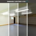 thumbnail image 3 of Luxrite 4FT LED Strip Light Fixture, 34W/38W/45W, Up to 5940 Lumens, 3 Color Selectable 3500K-5000K, Dimmable, Damp Rated, UL Listed, 3 of 7