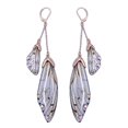 thumbnail image 1 of CNKOO Fairy Cicada Butterfly Wings Earrings Fantasy Tassel Jewelry Gradient Colorful Rhinestone Sequins Long Drop Earrings, 1 of 3