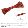 thumbnail image 4 of Polypropylene Rope Braid Cord 100ft/30M 7-Strand Core 0.2"(5mm) Dia Bright Red and Black, 4 of 6