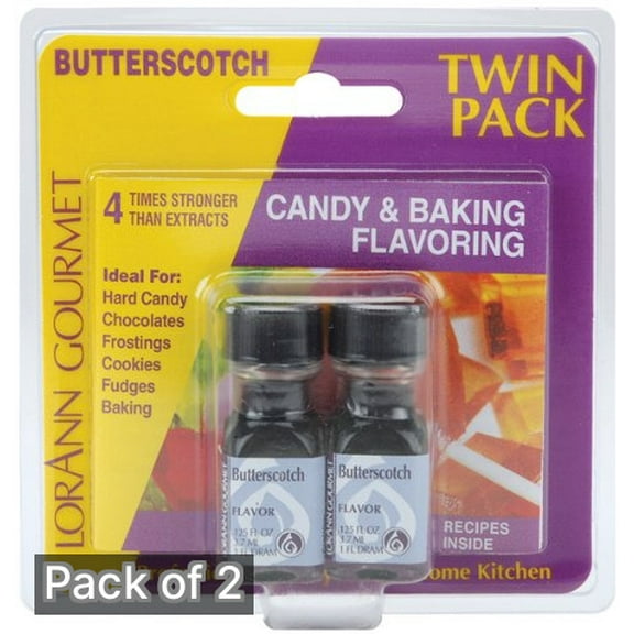 Lorann Candy & Baking Flavoring, Butterscotch (Pack of 2)