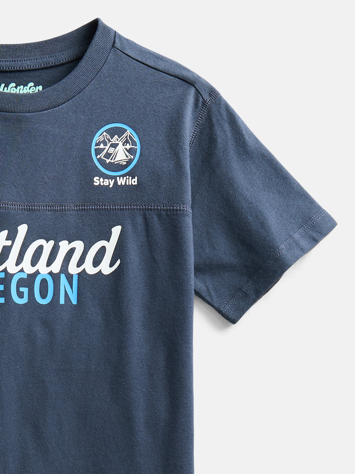 Wonder Nation Little Boys' Graphic Tee with Short Sleeves Sizes 4-10