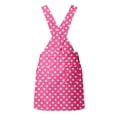 thumbnail image 5 of XAOFW Kids Girls Summer Dresses Sleeveless Polka Dot Printed Overalls Dress With Pocket Casual Suspender Dresses For Daily Wear Versatile Sundress 12-13 Years, 5 of 7