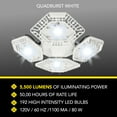 thumbnail image 6 of Bell and Howell Quadburst Garage Light 4 Panel LED Bright Lights 5500 Lumens as Seen on TV, 6 of 9